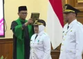 Bunda Nanik dan Kang Suyat Resmi Menjabat Bupati dan Wabup Magetan 2025-2030