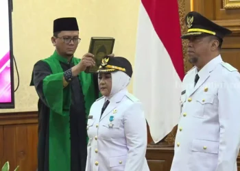 Bunda Nanik dan Kang Suyat Resmi Menjabat Bupati dan Wabup Magetan 2025-2030