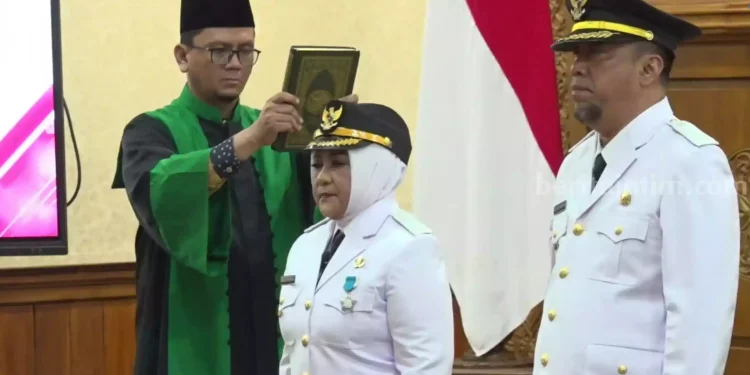 Bunda Nanik dan Kang Suyat Resmi Menjabat Bupati dan Wabup Magetan 2025-2030