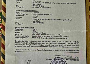 Kusnadi Mantan Ketua DPRD Jawa Timur Periode 2019-2024 Dilaporkan Hilang Dibawa Tiga Orang