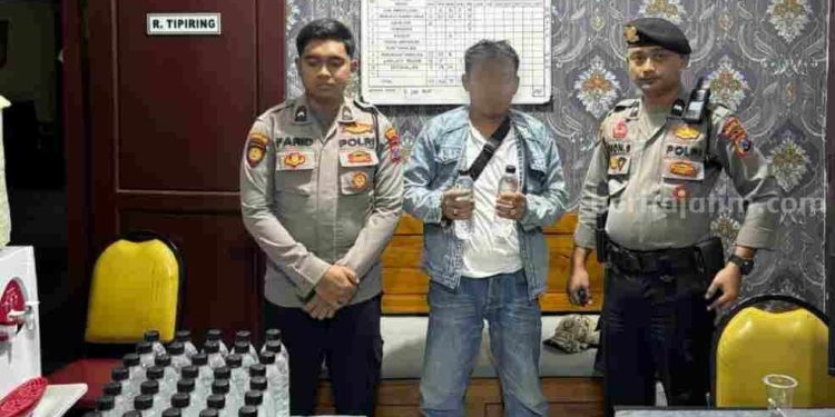 Polres Mojokerto Kota Amankan Penjual Minuman Keras Ilegal