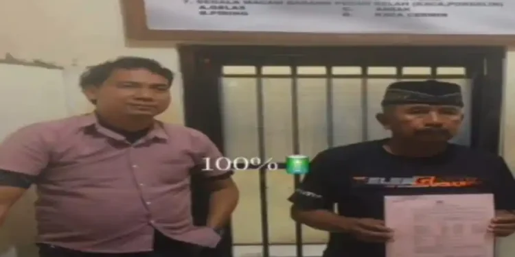 Penangkapan Pria Diduga Preman yang Mengancam Warga dengan Parang di Bondowoso