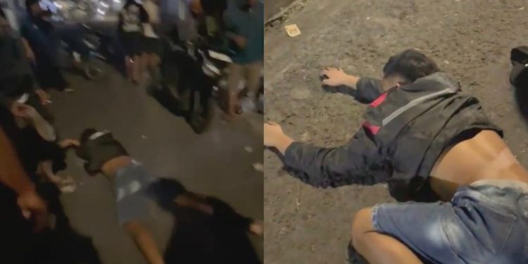 Remaja Mabuk dan Sajam Dihajar Warga di Kutisari Surabaya