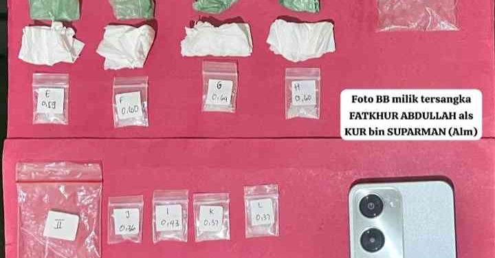 Polres Mojokerto Amankan Kuli Rongsokan yang Edarkan Sabu 6,42 Gram