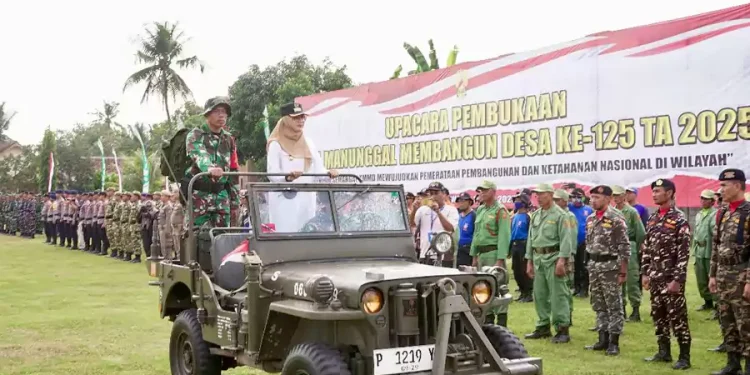 TMMD Banyuwangi 2025 Dibuka, Jembatan Antar Desa Dipastikan Selesai Agustus