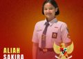 Sosok Aliah Sakira, Pelajar Makassar yang Menjadi Pembawa Baki Upacara Penurunan Bendera