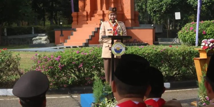Gubernur Jatim Khofifah Ajak Pramuka Jadi Pelita Moral Bangsa di Era Teknologi