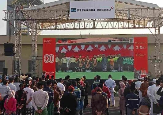 Rayakan Kemerdekaan ke-80 RI dengan Upacara Serentak di Lima Lokasi oleh PT Freeport Indonesia