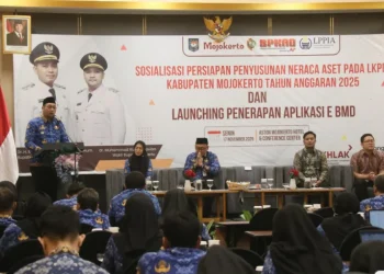 Pemkab Mojokerto Siapkan Neraca Aset LKPD 2025, Wabup Luncurkan Aplikasi E-BMD