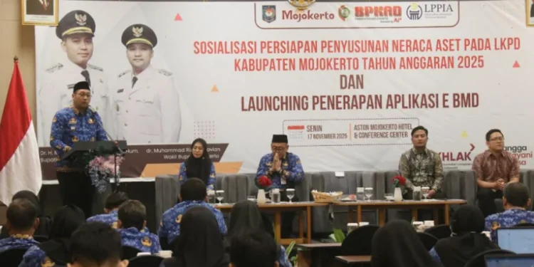 Pemkab Mojokerto Siapkan Neraca Aset LKPD 2025, Wabup Luncurkan Aplikasi E-BMD