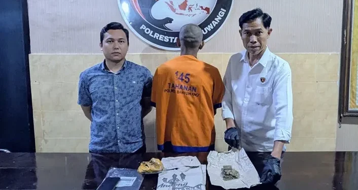 Ganja Seberat 32,86 Gram Ditemukan di Banyuwangi, Satu Tersangka Ditangkap