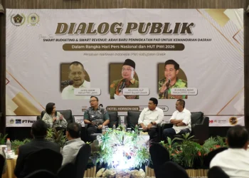 Dialog Publik HPN 2026 PWI dan DPRD Gresik Bahas Strategi Kemandirian Daerah