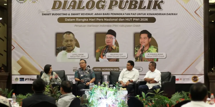 Dialog Publik HPN 2026 PWI dan DPRD Gresik Bahas Strategi Kemandirian Daerah