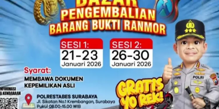 Pernah Jadi Korban Curanmor? Cek Bazar Kendaraan Roda Dua di Surabaya