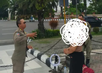 Live TikTok di Monumen SLG Kediri, Konten Kreator Tulungagung Digerebek Satpol PP